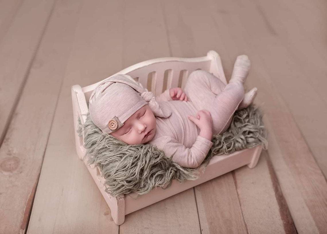 Fox Wooden Newborn Crib Photography Props