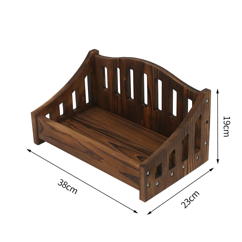 Fox Wooden Newborn Crib Photography Props