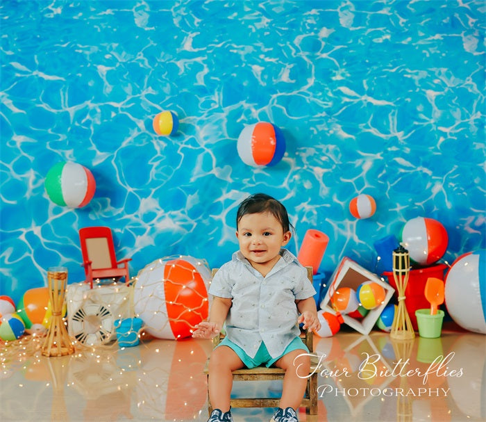 Fox Summer Beach Bum 2022 Vinyl Backdrop Designed by Kayla Miller