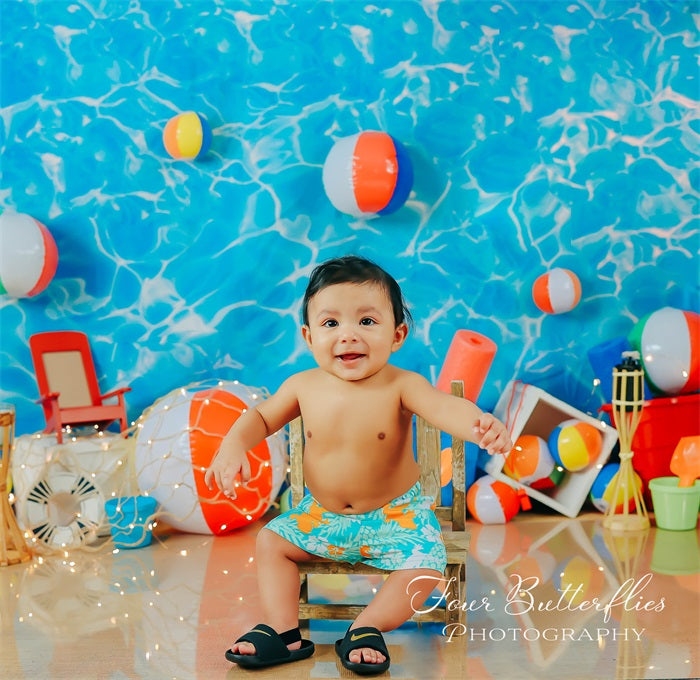 Fox Summer Beach Bum 2022 Vinyl Backdrop Designed by Kayla Miller