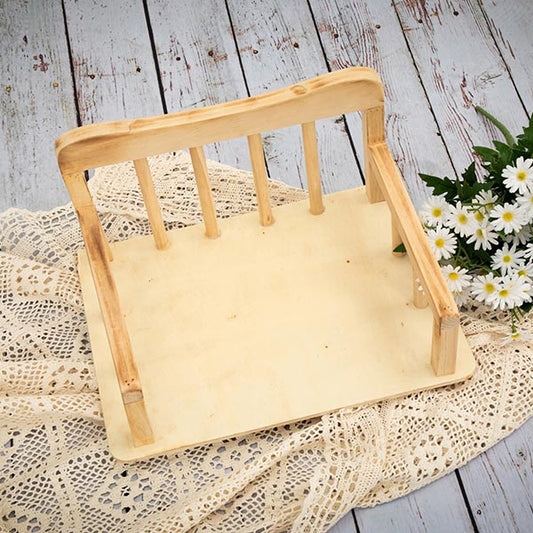 Fox Newborn Baby Wooden Bed Photo Prop