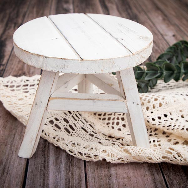 Fox Retro Little Wooden Stool for Newborn Studio Props