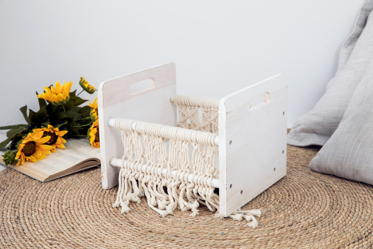 Fox Newborn Baby Wooden Prop Bed Photography Props - Foxbackdrop