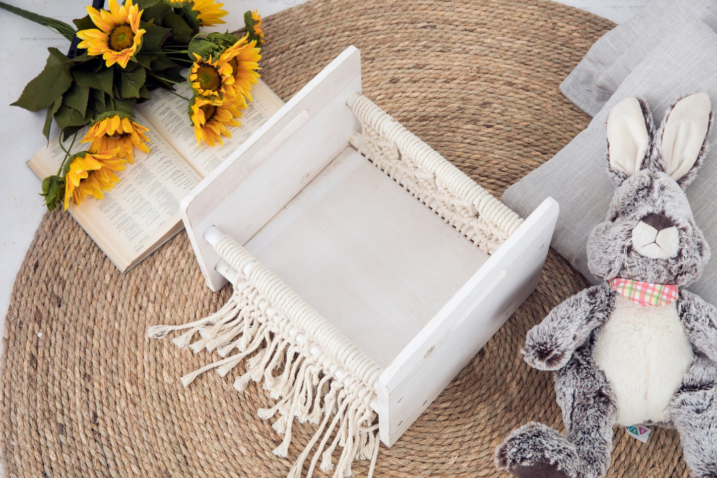 Fox Newborn Baby Wooden Prop Bed Photography Props - Foxbackdrop