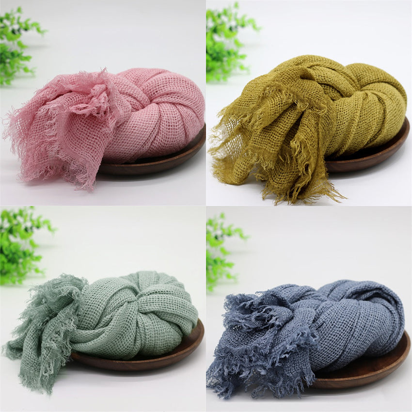 Fox 90x200cm Newborn Baby Posing Grid Wrap Blanket for Photography