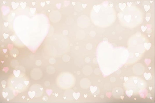 Fox Vinyl Bokeh Valentine's Day Backdrop for Photography