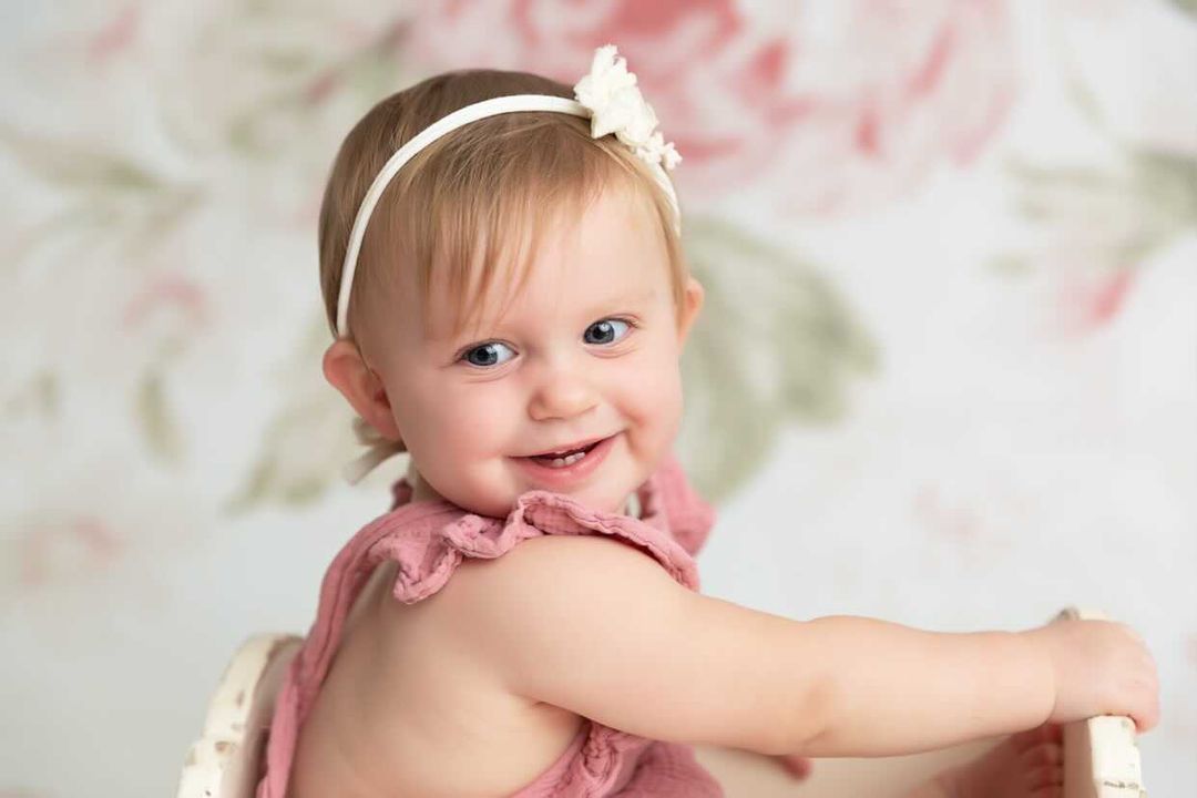 Fox Rolled Vintage Flowers Vinyl Photos Backdrop - Foxbackdrop