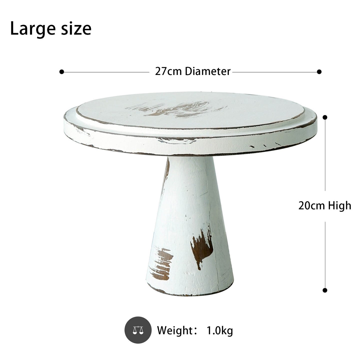 Fox White Retro Cake Smash Tray Photo Props Food photography Tray