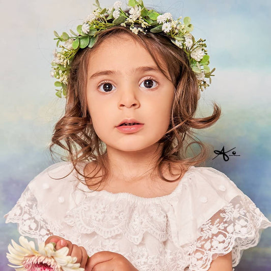 Fox Dreamy Vinyl Abstract Green Backdrop Designed By Ani Ghelichian - Foxbackdrop