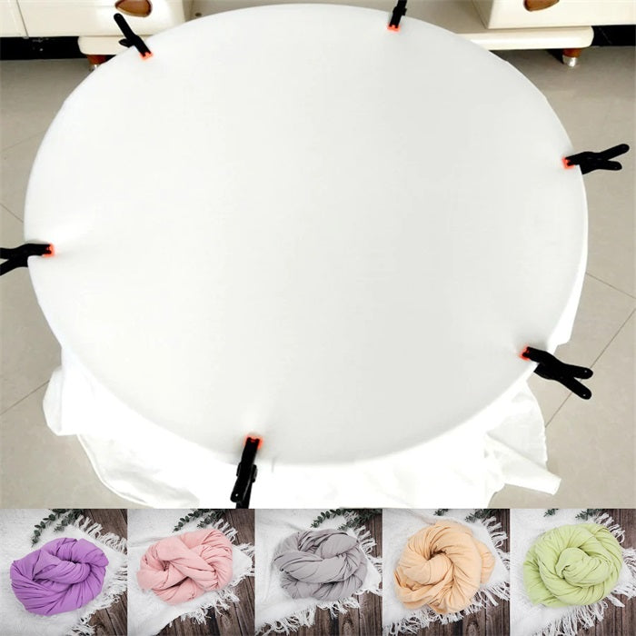 Fox 150x170cm Milk velvet Newborn Posing Fabric Blanket for Photoshoot without Clips Photo Prop