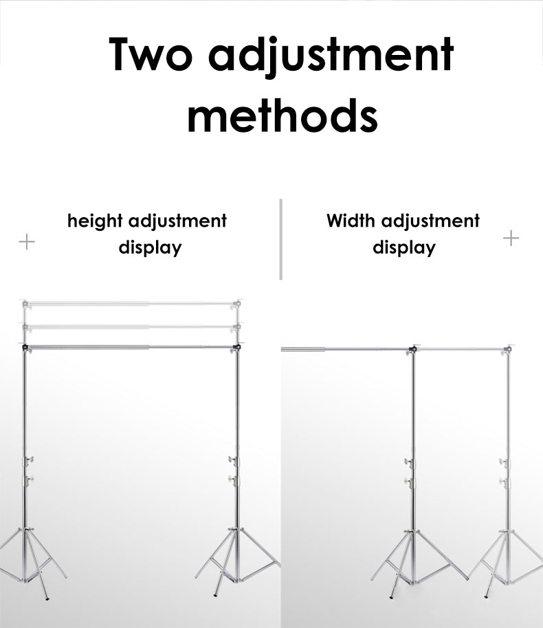 Fox 3x2.8m Stainless Steel Equipment Framework Telescopic Stand Adjustable Photographic Backdrop Display Stand