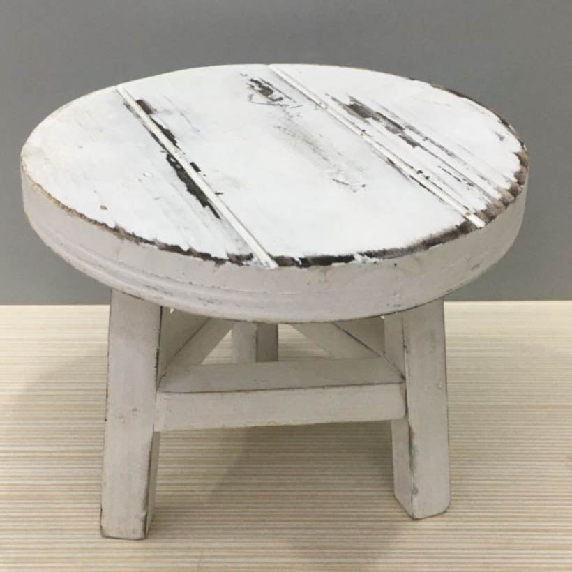 Fox Retro Little Wooden Stool for Newborn Studio Props - Foxbackdrop