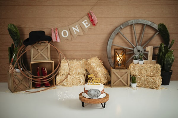 Fox Birthday Farm Board Paddy Cowboy Vinyl Backdrop Designed By Joy Perez