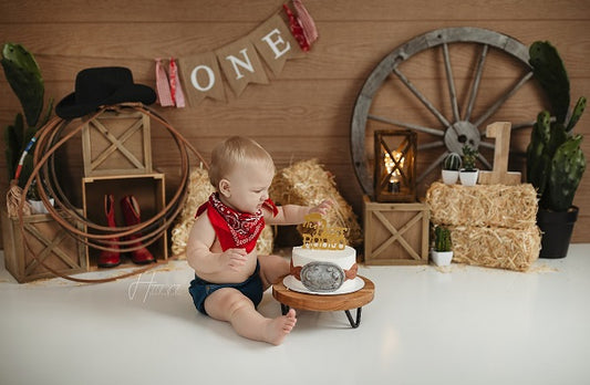 Fox Birthday Farm Board Paddy Cowboy Vinyl Backdrop Designed By Joy Perez