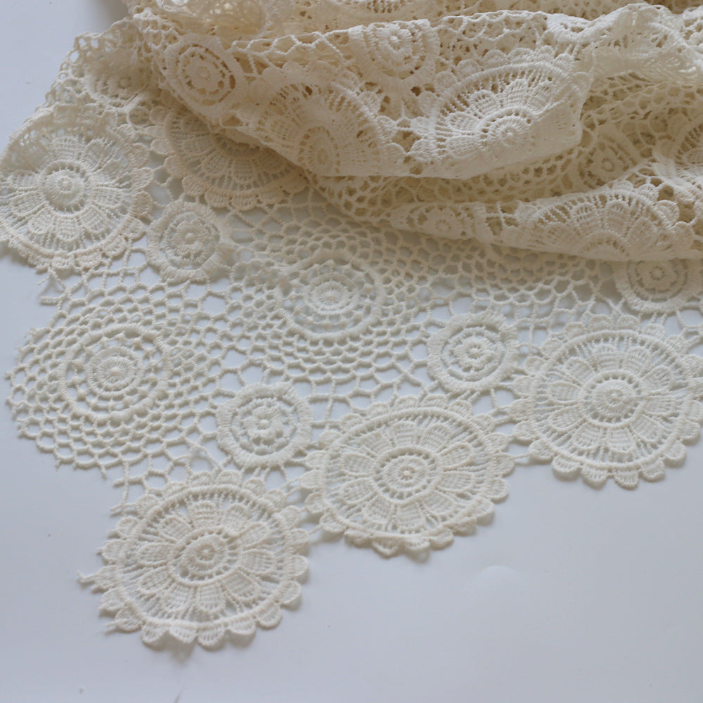 Fox 87x134cm White Lace Boho Blanket Layers for Newborn Photography Prop - Foxbackdrop