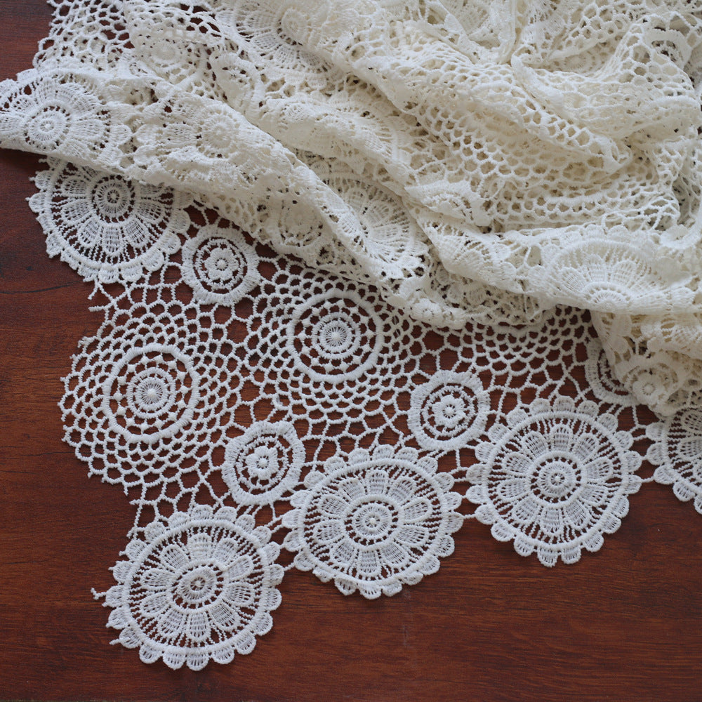 Fox 87x134cm White Lace Boho Blanket Layers for Newborn Photography Prop - Foxbackdrop