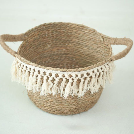 Fox Boho Natural Baskets for Newborn Photo Props - Foxbackdrop