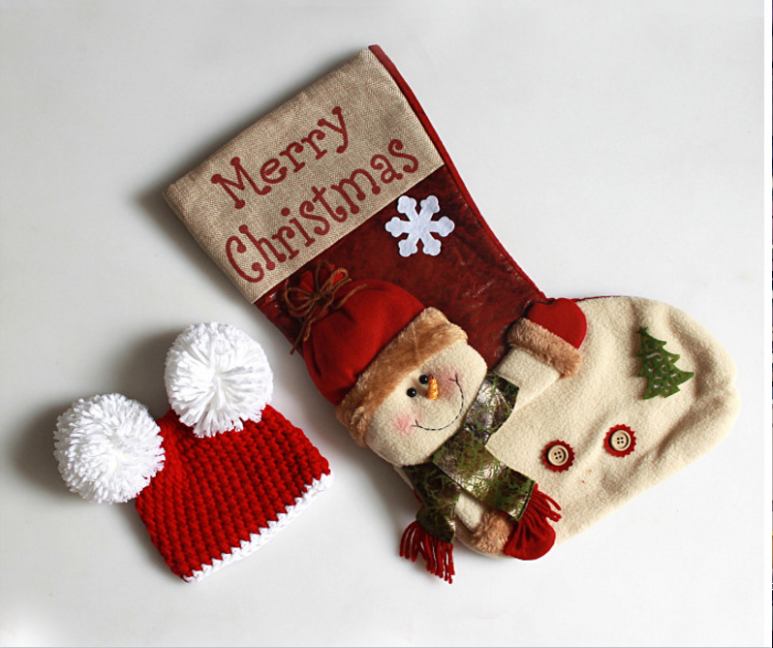 Fox 2 pcs Newborn Photography Santa Suit Sleeping Bag Socks
