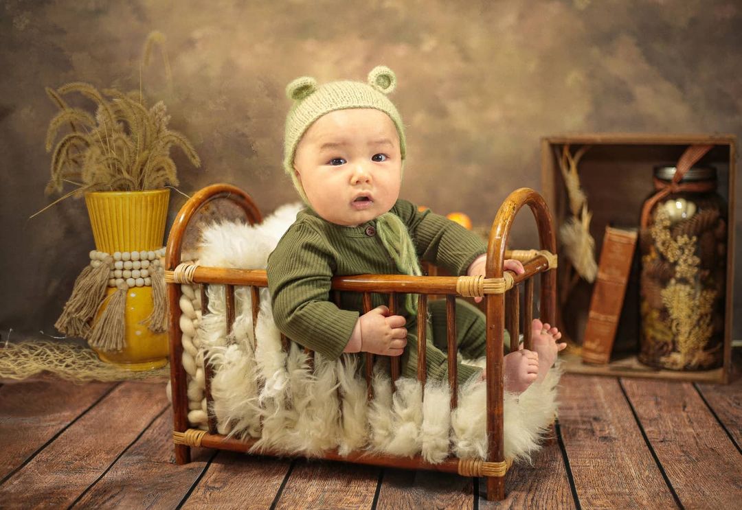 Fox Brown Like Oil Painting Abstract Texture Vinyl Backdrop