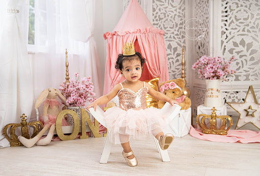 Fox Rolled Girl Birthday Pink Toy Vinyl Backdrop Designed By Blanca Perez - Foxbackdrop