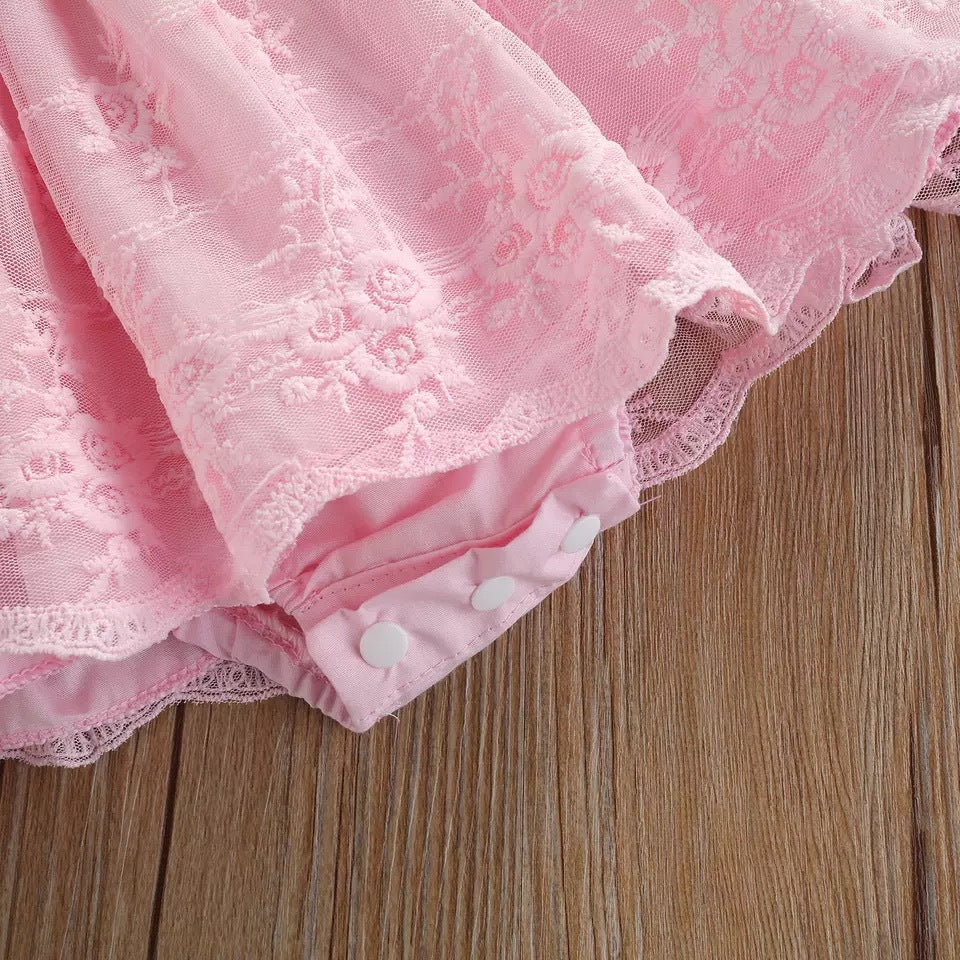 Fox Children's Clothing Spring and Autumn Feather Dress Summer Lace Girls Princess Dress