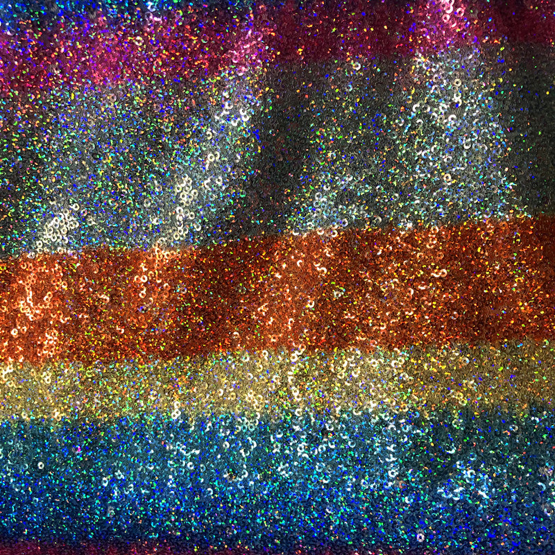 Fox 3mm Colorful Embroidered Cloth Irregular Gradient Symphony Sequins