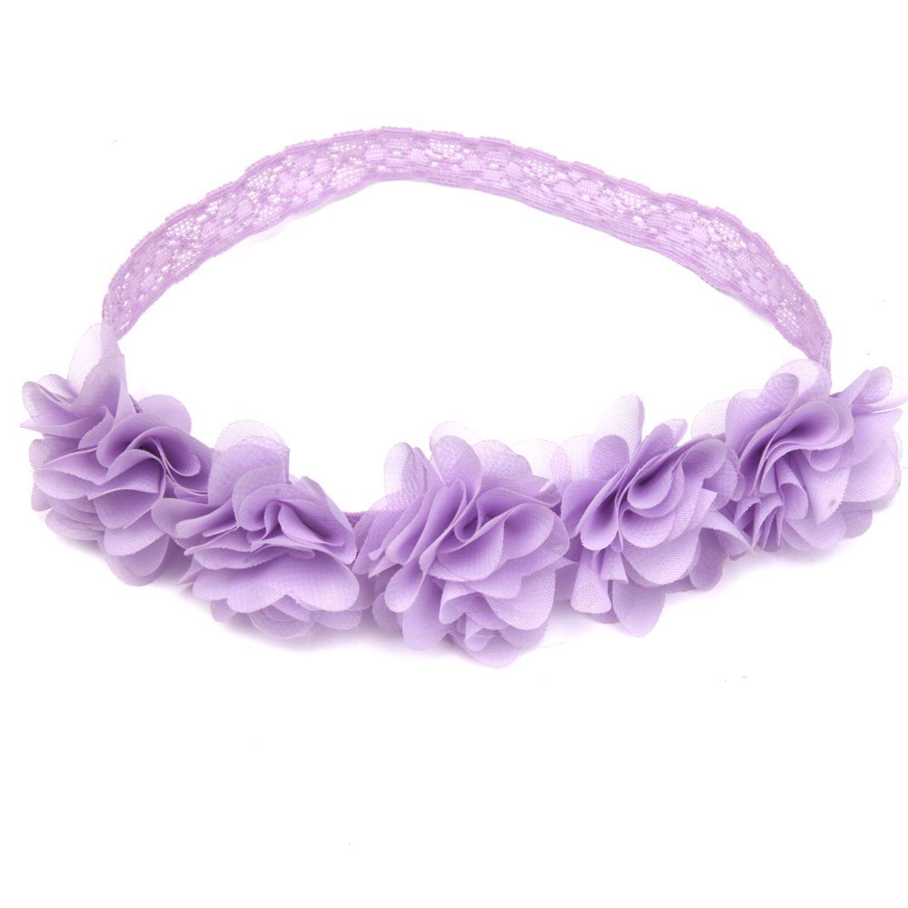 Fox Chiffon Flower Headband Photo Headband Hair Accessories Lace Hairband