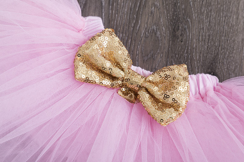 Fox Baby Girl's Pink Birthday Suit Children's Princess Dress