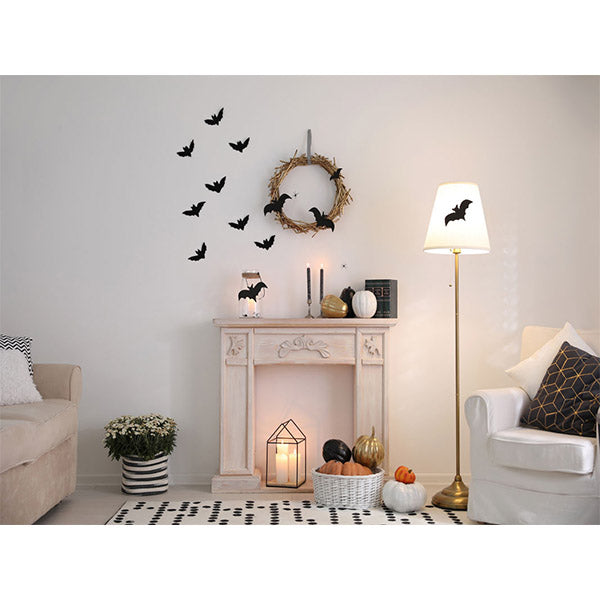 Fox Rolled Halloween Bats Vinyl Photo Backdrop - Foxbackdrop