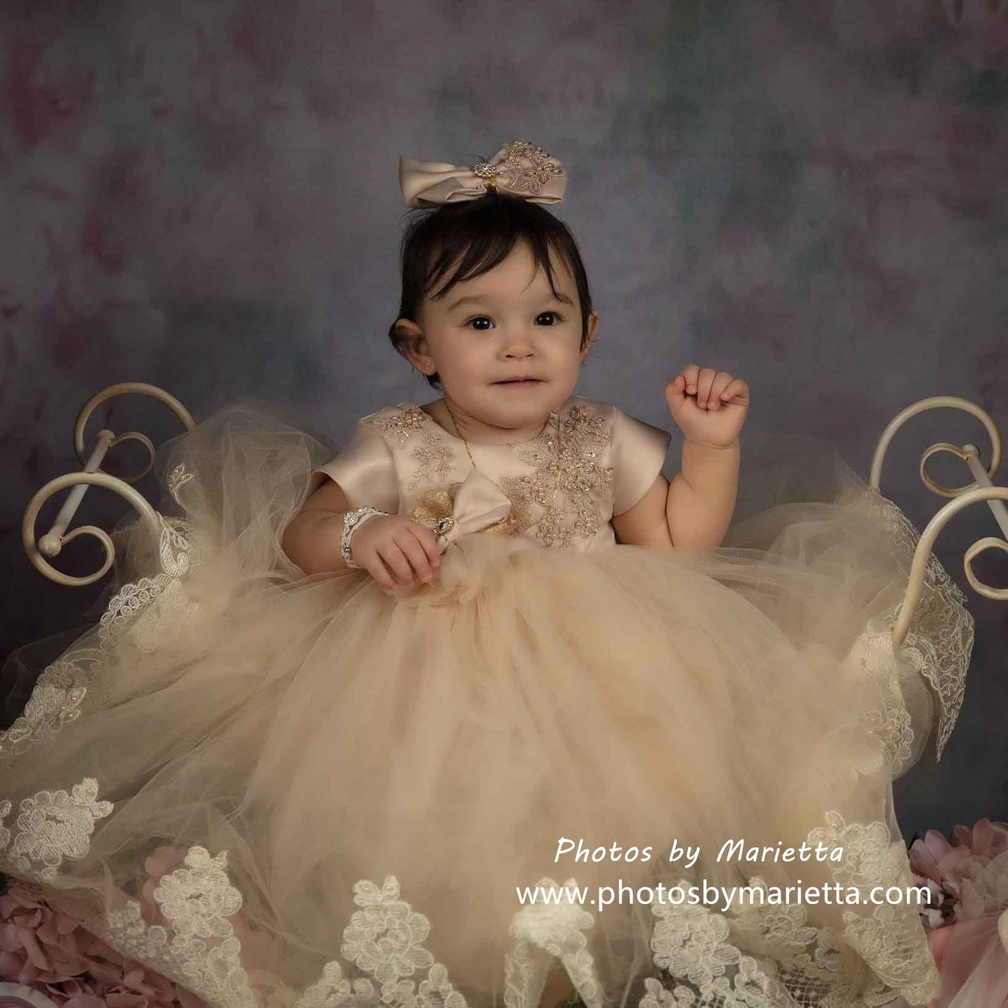 Fox Rolled Pink Flower Valentine's Day Vinyl Backdrop - Foxbackdrop