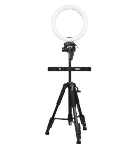 Fox Ring Light with Tripod Stand & Cell Phone Holder for Live Stream/Makeup, UBeesize Mini Led Camera Ringlight for YouTube Video/Photography - Foxbackdrop