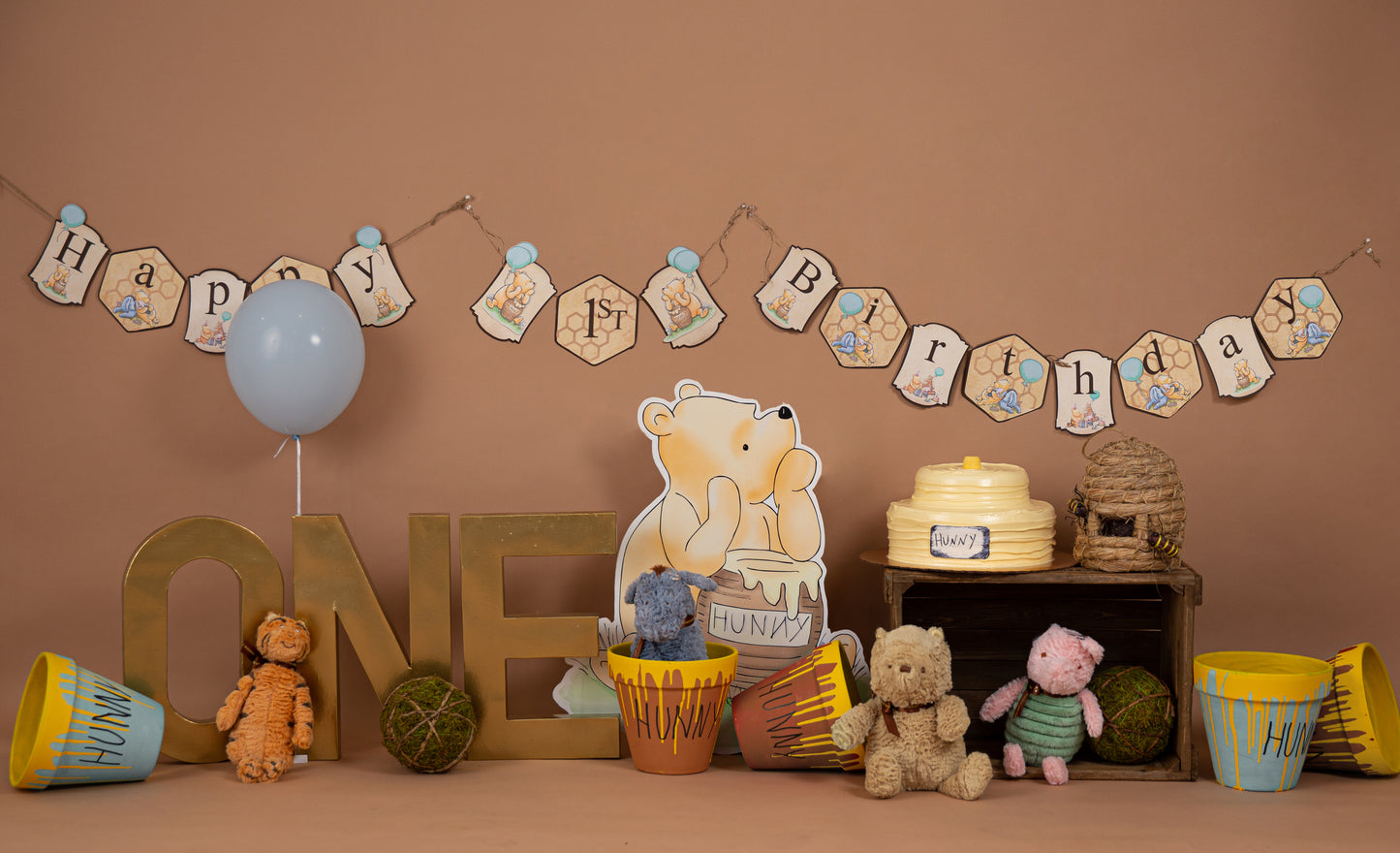 Fox Rolled Cartoon Cake Smash Baby Birthday Vinyl Backdrop Designed By Blanca Perez - Foxbackdrop
