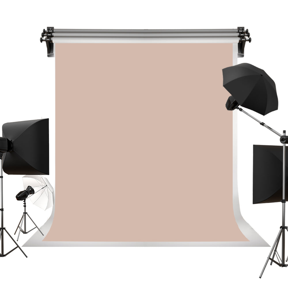 Fox Rolled Solid Milk Tea Color Vinyl Photography Backdrop - Foxbackdrop