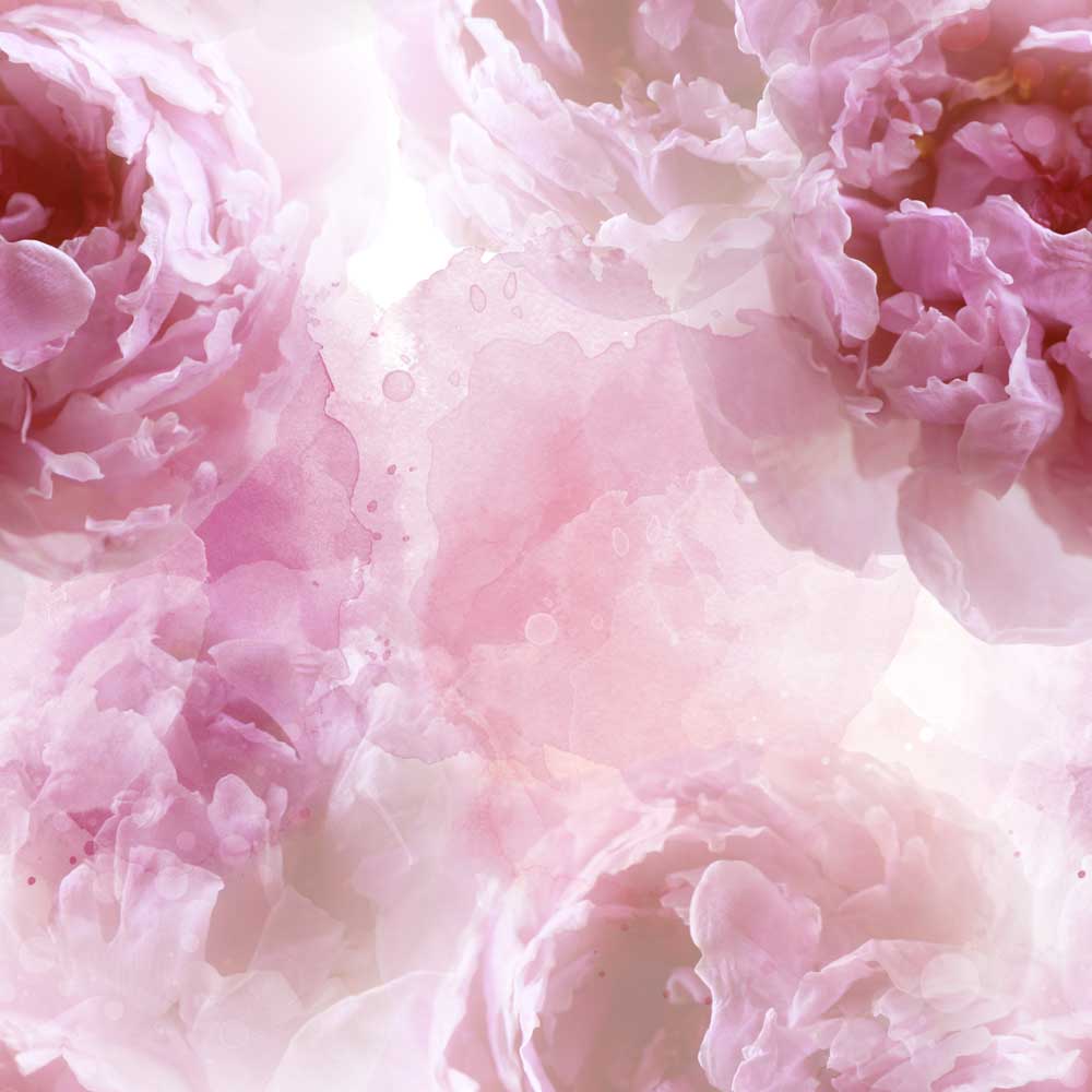 Fox Rolled Pink Flower Vinyl Photo Backdrops - Foxbackdrop
