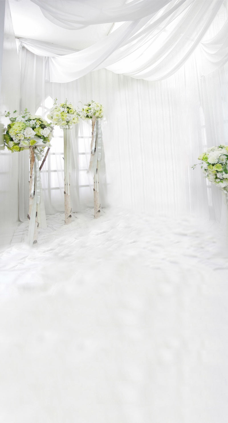 RTS Fox White Wedding Pure Vinyl Photography Backdrop