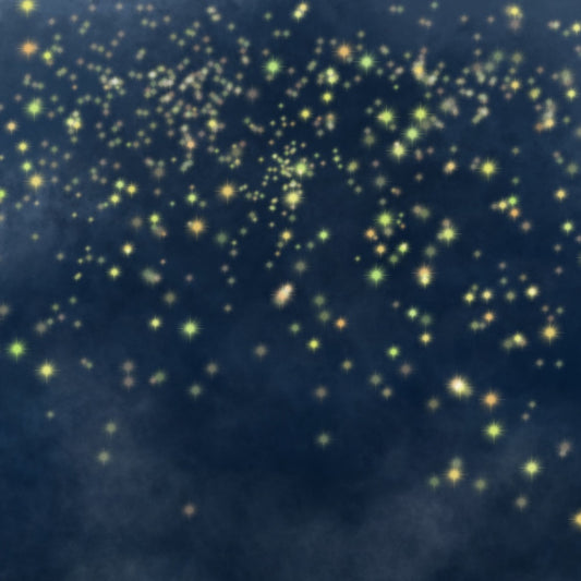 Fox Navy Blue Abstract Bokeh Portrait Vinyl Backdrop Designed By Ani Ghelichian