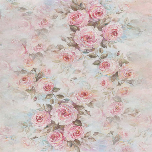 Fox Retro Rose Painting Vinyl Backdrop for Photography
