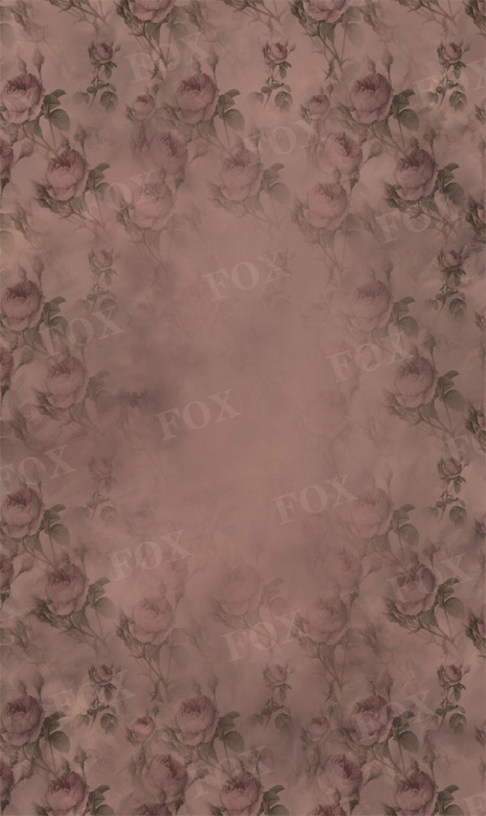 Fox Dark Brown Rose Vinyl Photography Backdrop