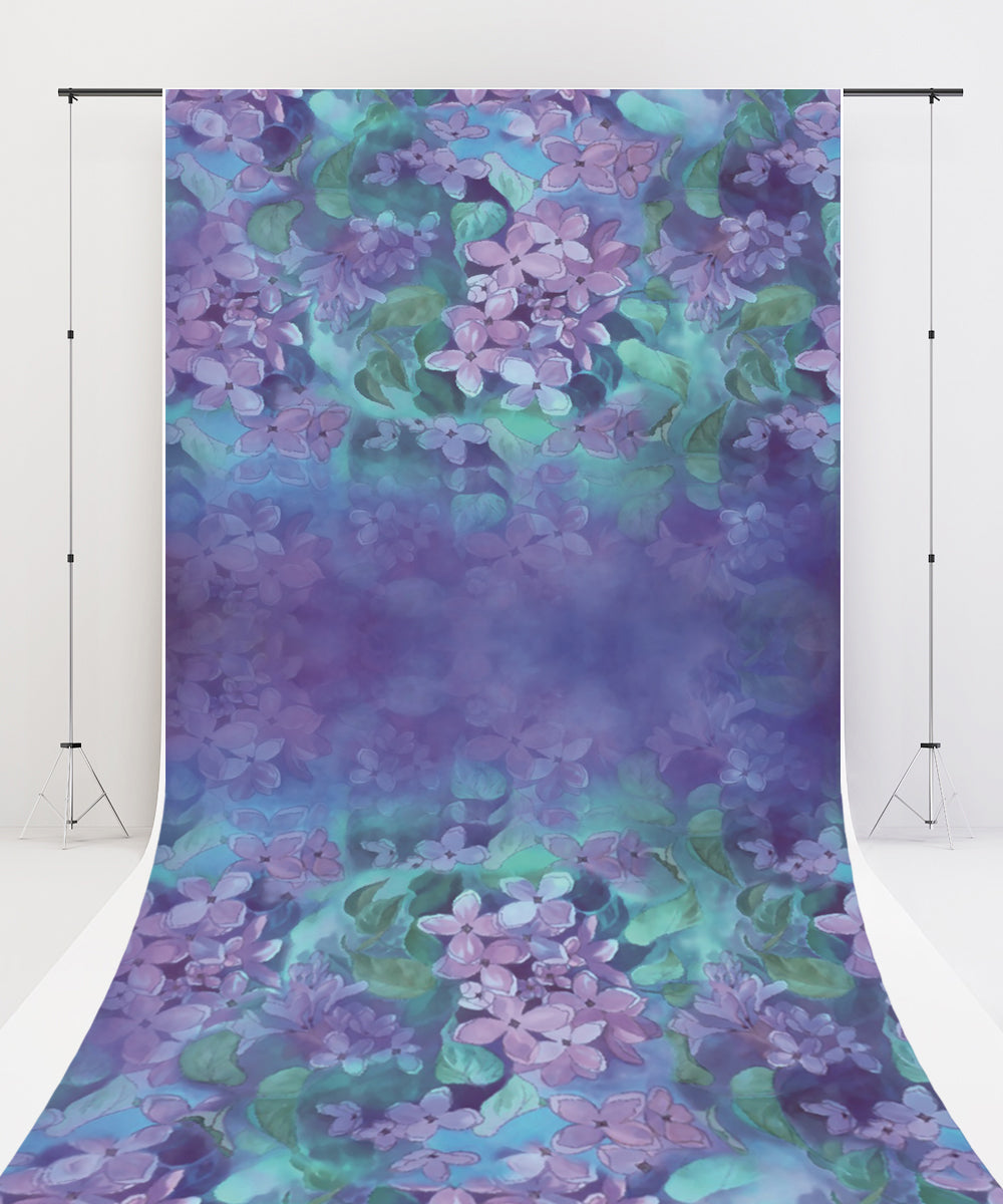 Fox Sweep Fabric Backdrop Hydrangea Painting for Photography