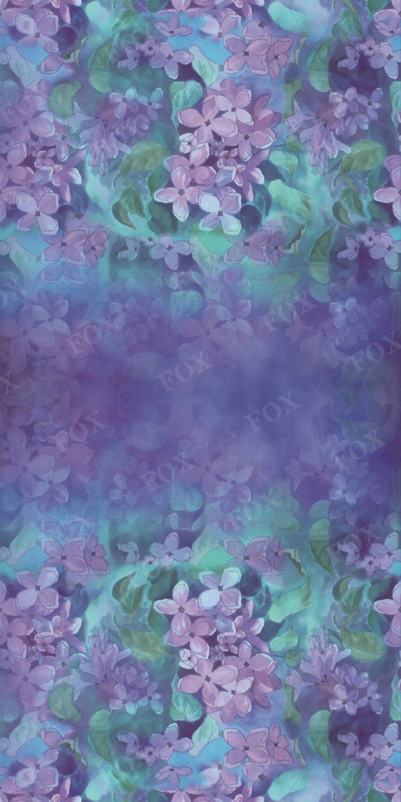 Fox Sweep Fabric Backdrop Hydrangea Painting for Photography