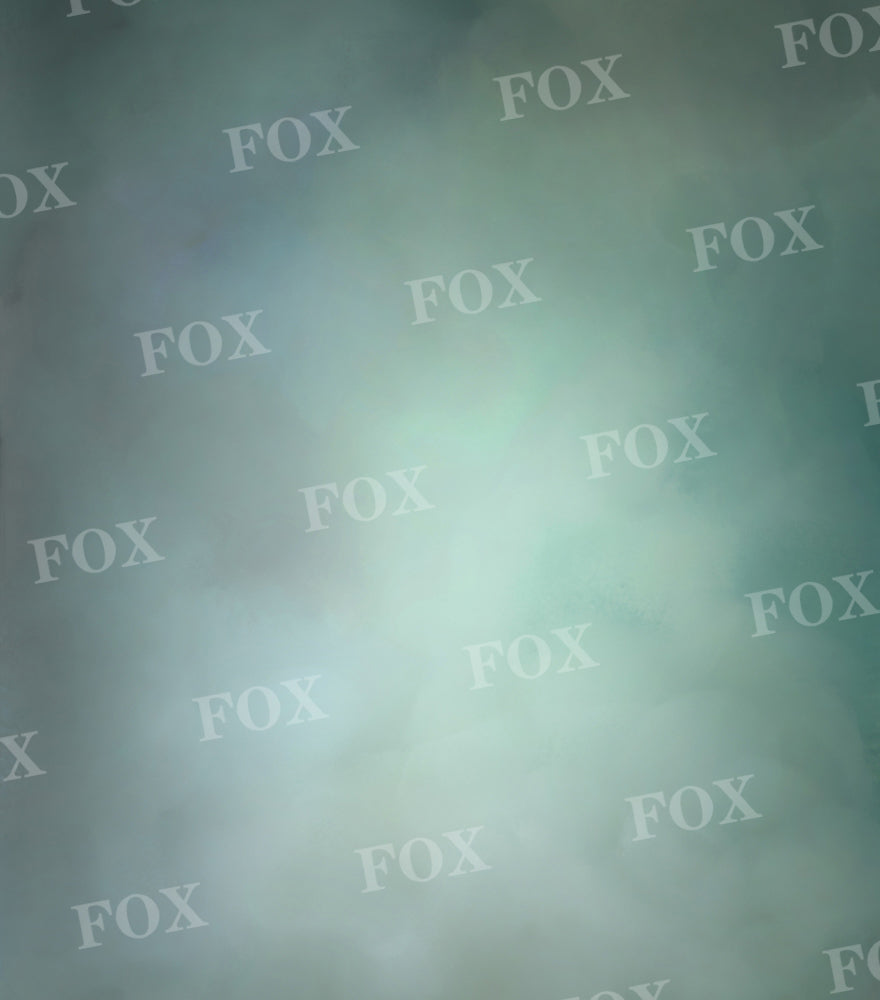 Fox Green and Blue Gradient Abstract Portrait Shooting Vinyl Backdrop