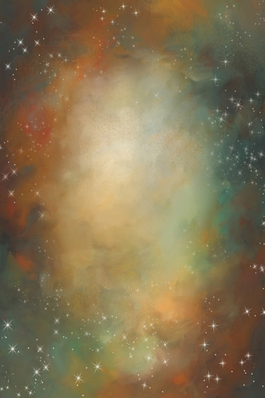 Fox Abstract Starry Sky Vinyl Backdrop