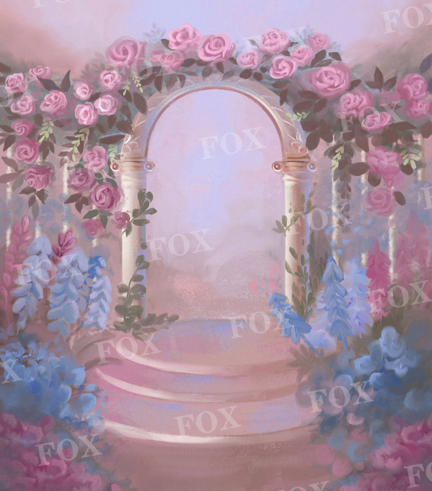 Fox Spring Painting Garden Vinyl Backdrop for Photography