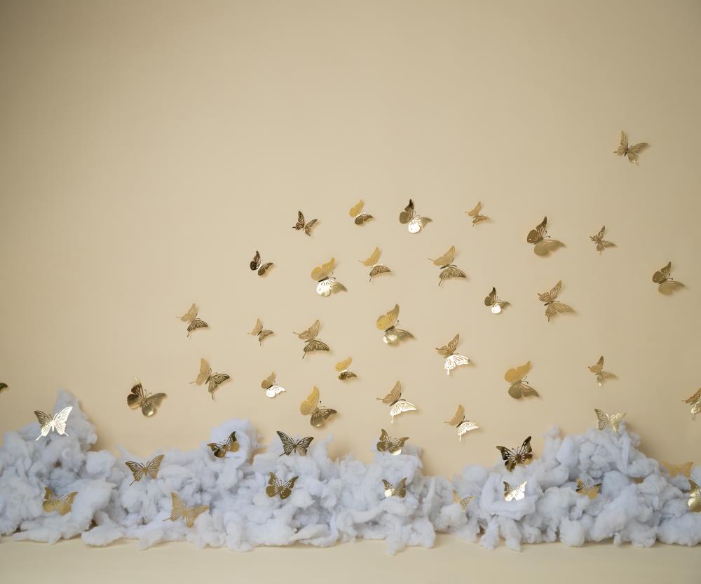 Fox Butterfly Wall Birthday Vinyl Backdrop Designed By Blanca Perez