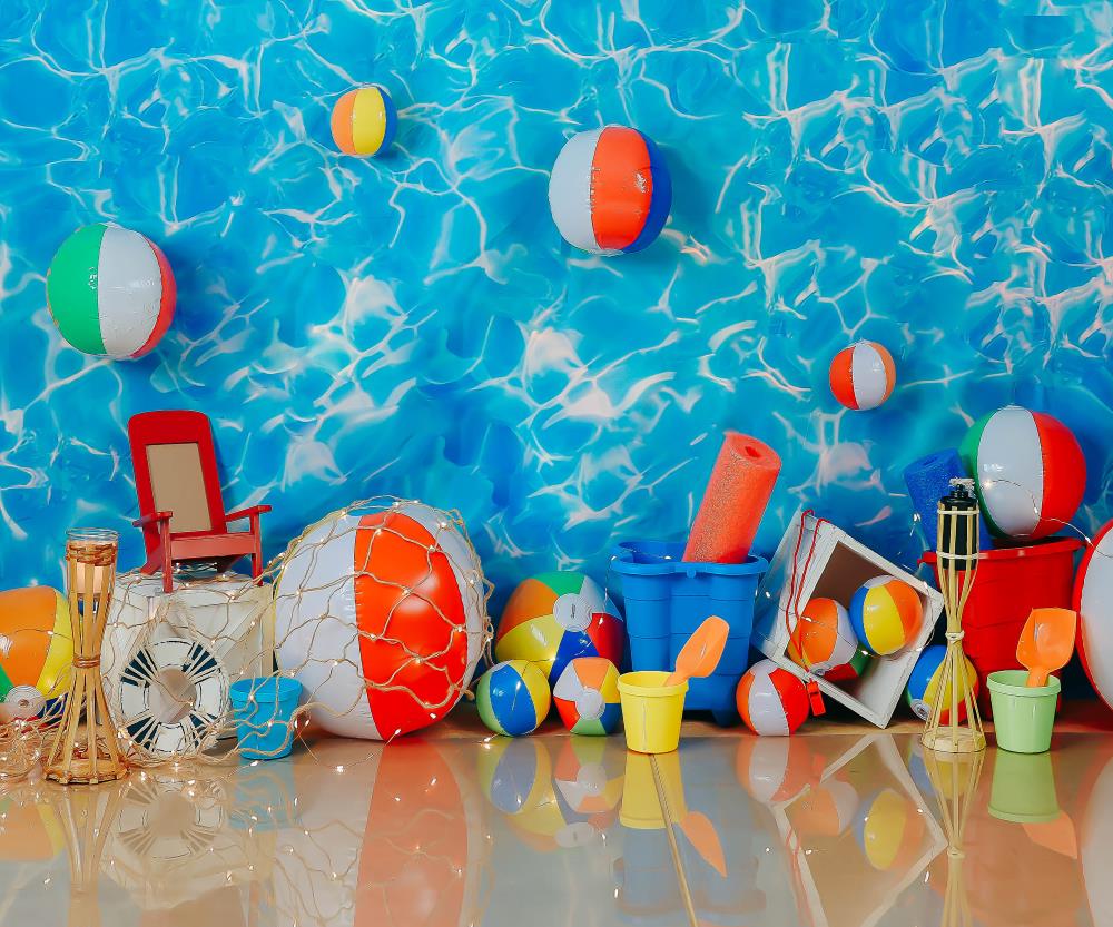 Fox Summer Beach Bum 2022 Vinyl Backdrop Designed by Kayla Miller