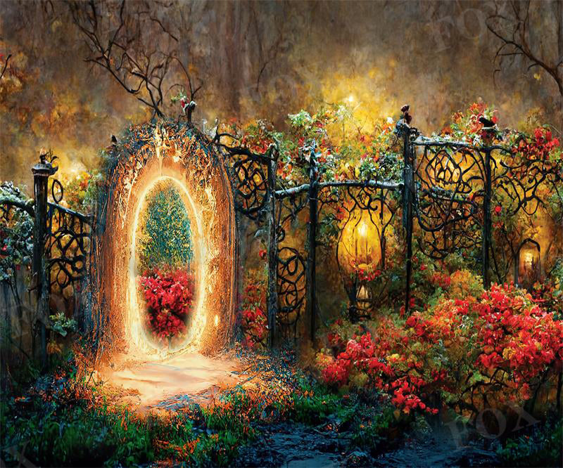 Fox Dream Forest Spring Photography Vinyl Backdrops