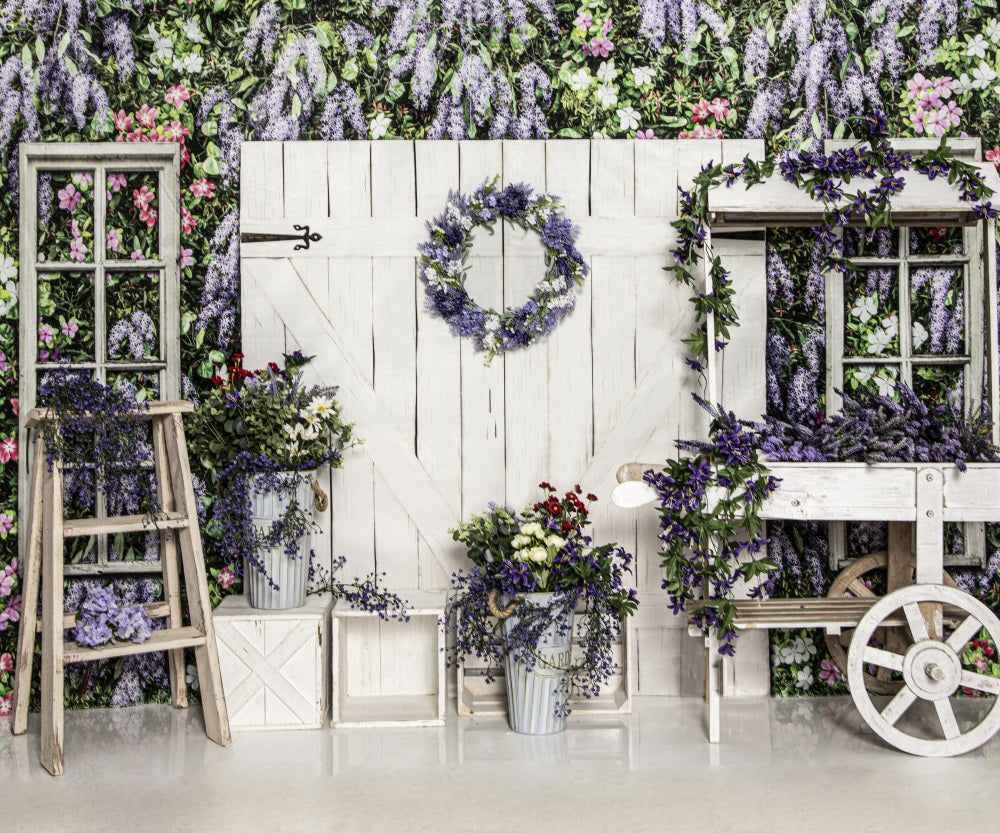 Fox Spring Dream Flower Vinyl Backdrop Designed by JT photography