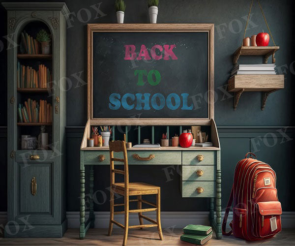 Fox Back To School Classroom Vinyl Backdrop Designed By Blanca Perez