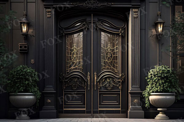 Fox Vintage Doors and Windows Fabric/Vinyl Photography Backdrop Designed By Blanca Perez