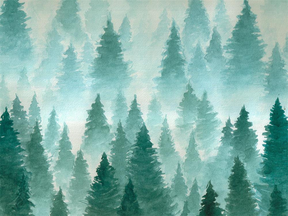 Fox Rolled Vinyl Spring Landscape Photography Backdrop - Foxbackdrop